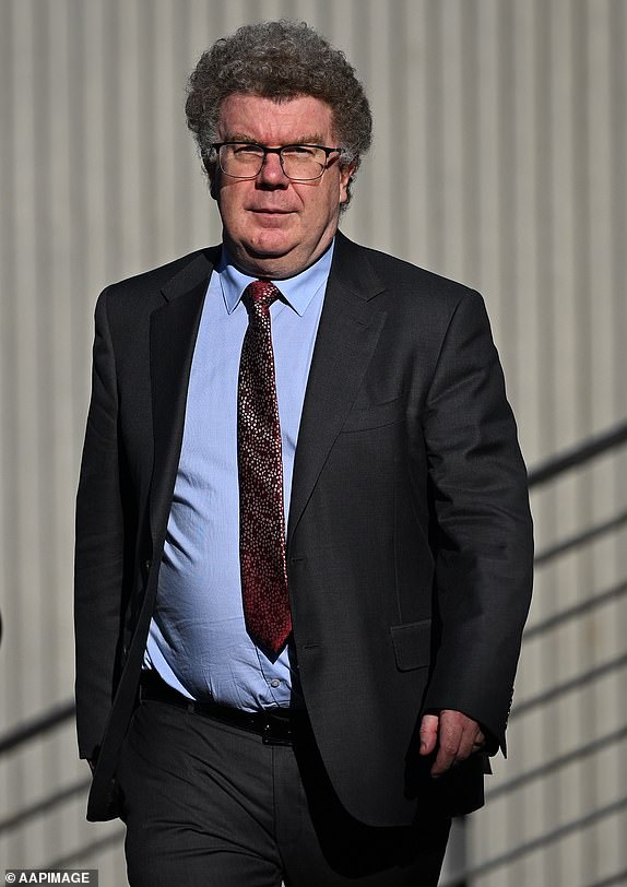 Witness Dr Matthew Sorrell arrives to the Supreme Court sitting at the Latrobe Valley Courts in Morwell, Victoria, Monday, May 19, 2025. (AAP Image/James Ross) NO ARCHIVING