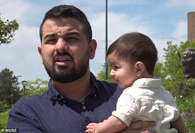 During a commencement prep session last semester, Al Arab asked if he could walk across stage with his son at the ceremony. The school's response: 'No one's gonna tell you no'