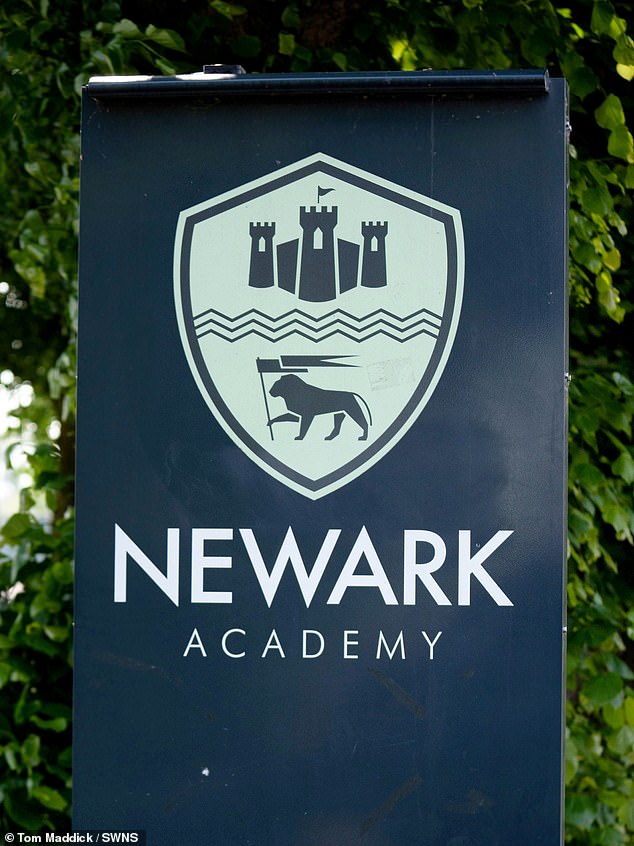 The row erupted at Newark Academy in Nottinghamshire, where a group of teenage boys made the heartfelt gesture after learning their friend had been diagnosed with testicular cancer