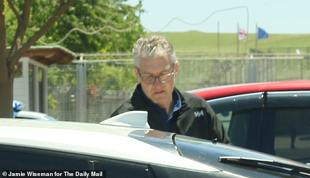 The 49-year old was spotted going into the prison with a bag before leaving without it 45 minutes later - presumably having dropped off some supplies to his daughter
