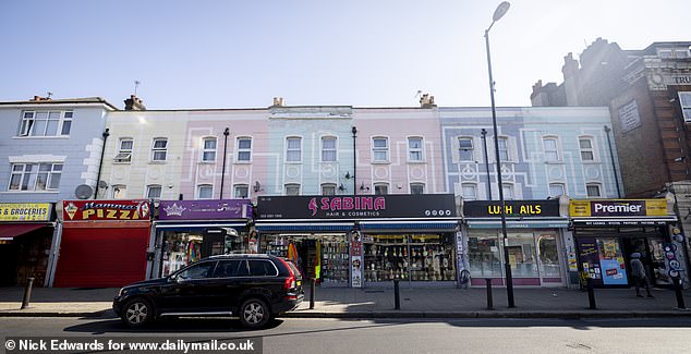 Many colourful buildings make the High Street pleasing on the eye