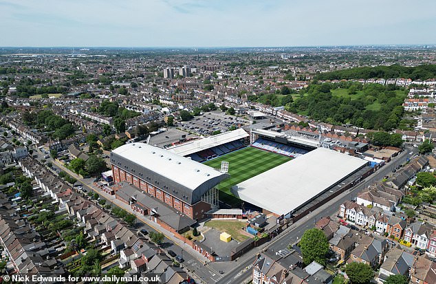 Many pubs in Thornton Heath are situated around the nearby football stadium of Selhurst Park (pictured) home to last week's FA Cup winners Crystal Palace