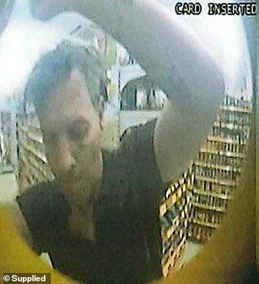 He said the ATM's glass screen cracked after he fell forward and used his hands to brace himself