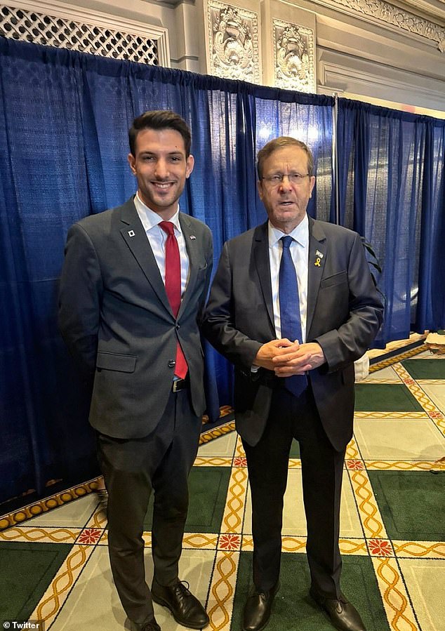 Lischinsky was a German-Israeli dual national employed as a research assistant for Middle East & North African Affairs at the Embassy's Political Department. Pictured with Israeli President Isaac Herzog