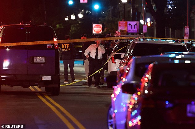 It is understood the shooter shouted 'Free Palestine ' during the vicious attack, which is now being investigated by the FBI 's Joint Terrorism Task Force