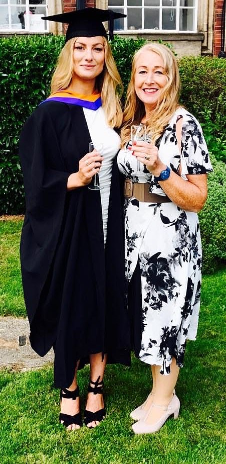 Police and emergency services were called to Wreford's Farm in Shotton Colliery, where she landed, but Jade was pronounced dead at the scene. Pictured: Jade and her mother Liz