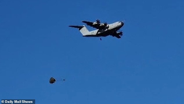 Some 100 paratroopers were involved in the Swift Defense 25 drills on Tuesday