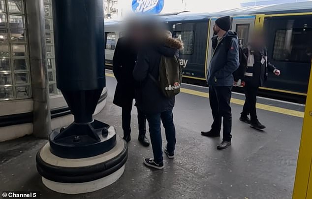 The man is spoken to by investigators at Waterloo after only buying a ticket from Vauxhall