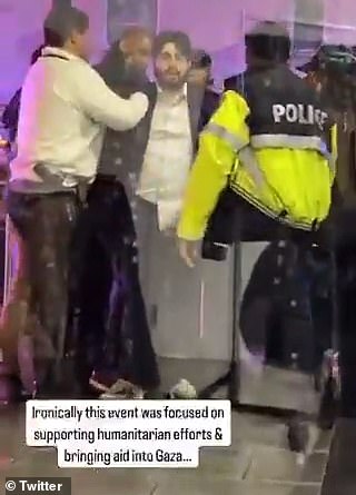 Rodriguez is pictured surrounded by police and security in the moments after Yaron Lischinsky and Sarah Milgrim were gunned down. Onlookers say they had no idea he was the suspect until he was arrested and allegedly confessed