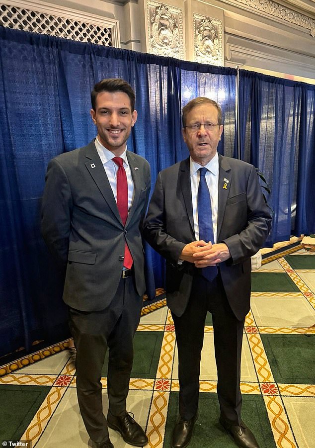Lischinsky was a German-Israeli dual national employed as a research assistant for Middle East & North African Affairs at the Embassy's Political Department. Pictured with Israeli President Isaac Herzog