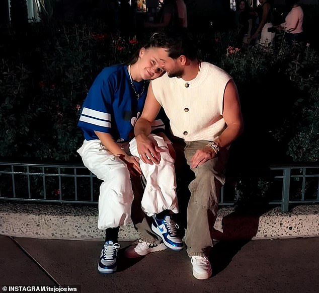 Despite insisting their relationship is platonic, JoJo and Chris showed that they are well and truly together, with pictures showing the pair kissing in the swimming pool