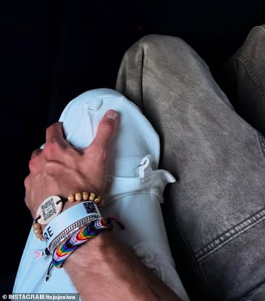 The montage also featured a video version of the snap JoJo had shared on Instagram the previous night, with Chris tenderly placing his hand on her leg