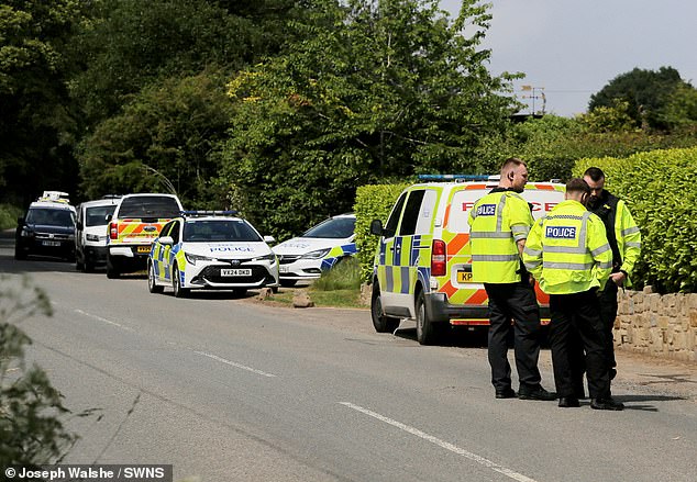 Emergency services including paramedics and the air ambulance were scrambled to the scene near Leominster, Herefordshire, shortly after 10:45am