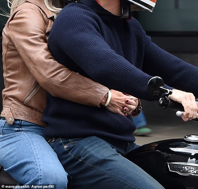 The pair didn't appear to be hiding their growing bond as they put on a very public display when they headed for breakfast in Manchester city centre