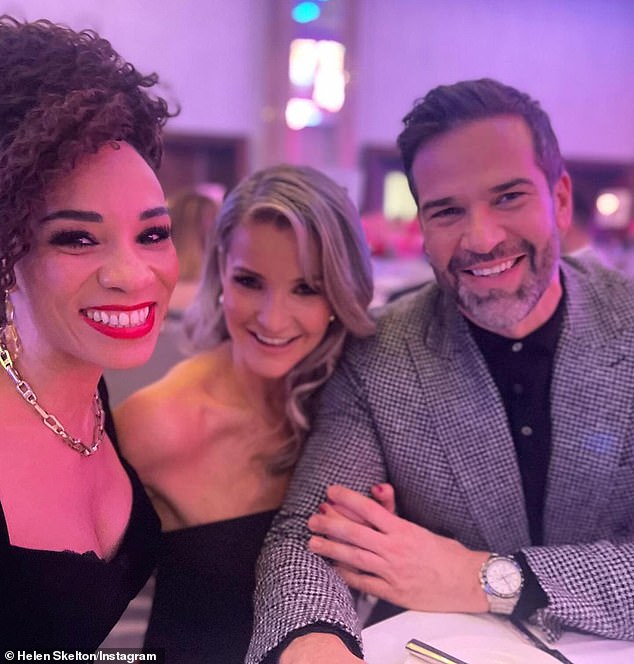 Helen and Gethin posed for an Instagram snap together at the TV Choice Awards, where the co-star¿s were seen tenderly touching each other¿s hands
