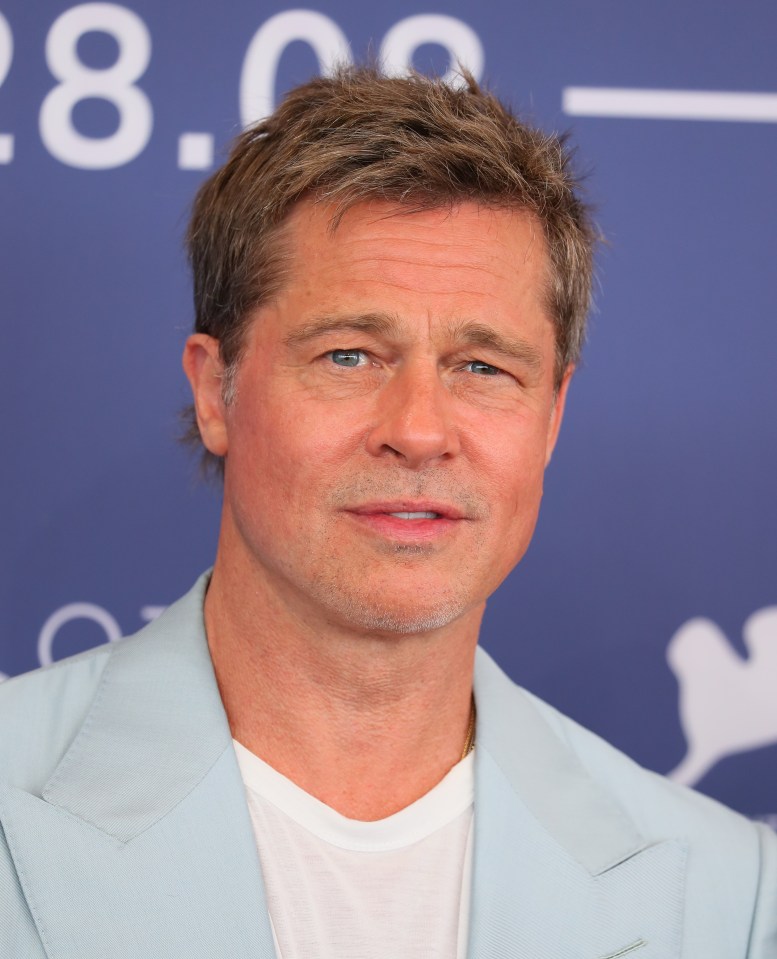 Brad Pitt at the photocall for the film *Wolfs* at the Venice Film Festival.