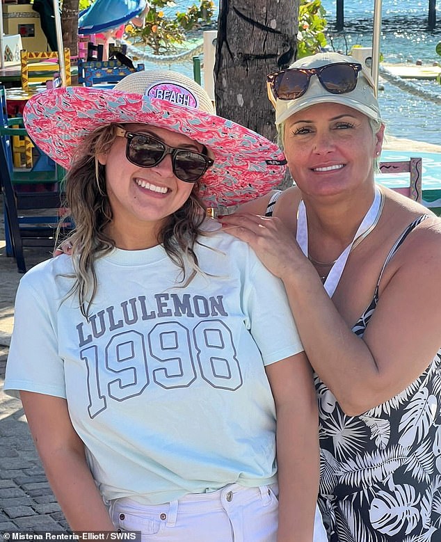 Shannon said that people will walk up to her in the supermarket with tears in their eyes and hug her to congratulate her on getting sober (pictured with Mistena)