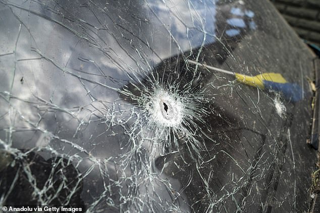 The Russian attack caused significant damage to the building and houses in the area