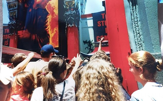 Pictures from the event show film posters for Mission Impossible 2 - which was released in July 2000 and starred Tom Cruise alongside Thandiwe Newton and Brendan Gleeson