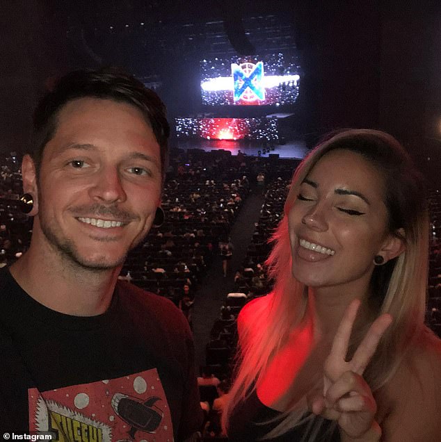 Daniel Williams is pictured attending a concert in a photograph shared on his Instagram page