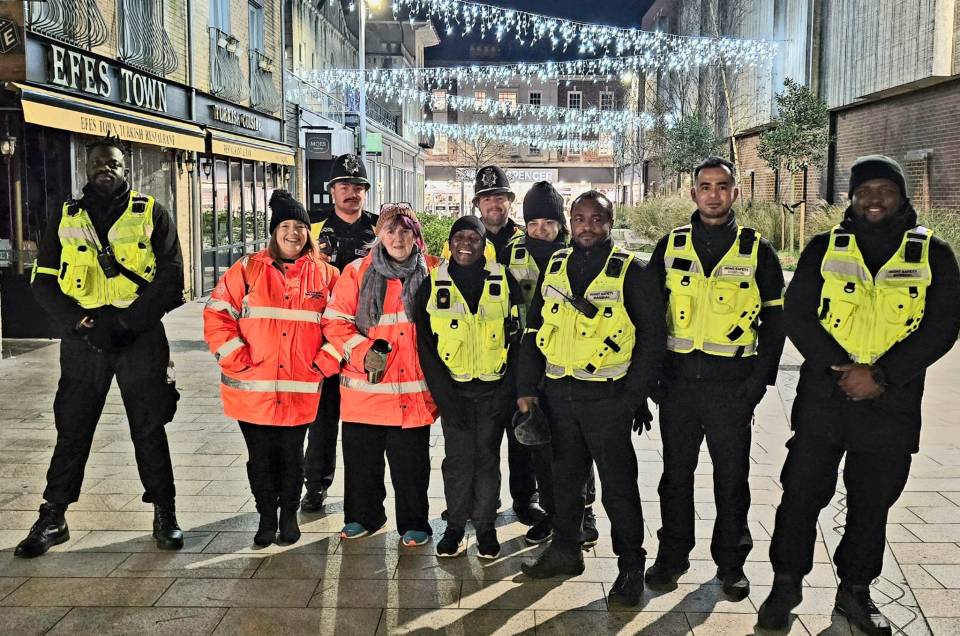 Group photo of security personnel and Lisa Baskott, founder and CEO of 2nd Line of Defence Ltd.