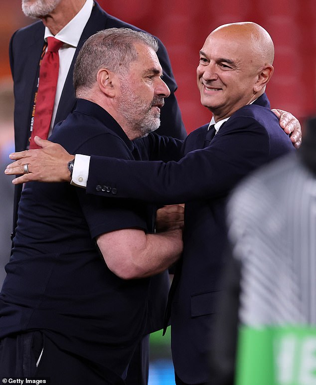 Tottenham chairman Daniel Levy decided a while ago that a Europa League triumph – were it to come – would form part of his review of Postecoglou’s two seasons, but nothing more than that