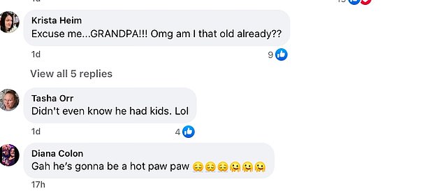 Fans commented about how hard it was to to believe Will was old enough to be a grandpa