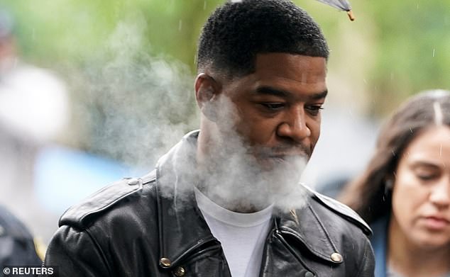 Kid Cudi told jurors how his $140,000 Porsche 911 Cabriolet was destroyed by a Molotov cocktail thrown by assailants who slashed the roof