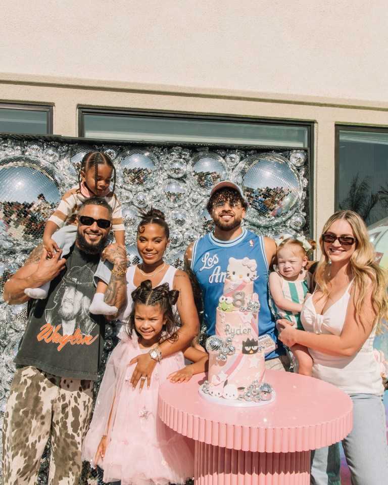 Family at Ryder's Hello Kitty birthday party.