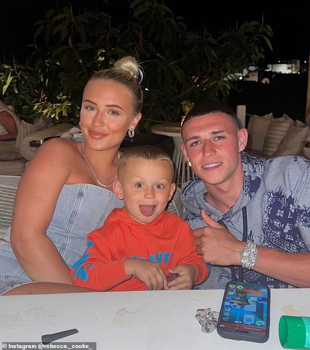 The couple with their firstborn Ronnie