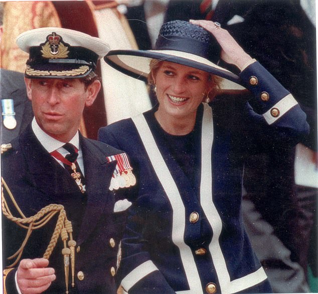 In true Diana style, Kate completed the look with a dramatic wide-brimmed hat by Philip Treacy
