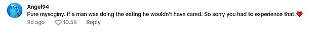 Many viewers took a sympathetic view, with one calling the offender 'an awful angry little man boy'