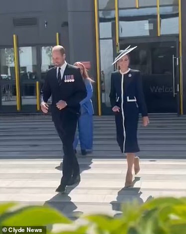 As the couple departed, one wellwisher from the crowd couldn't resist telling the princess, 'you're beautiful!'