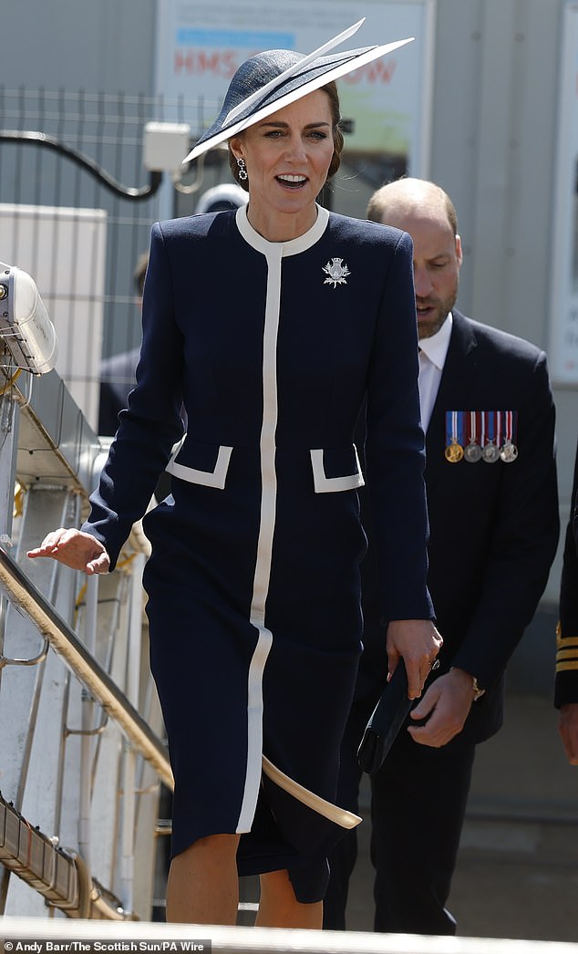The Princess (pictured) told some employees that it must be 'great to be part of something so new and cutting edge'