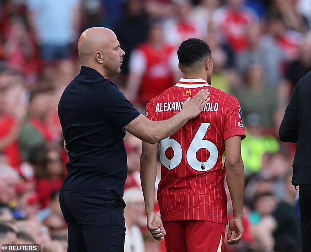 Slot criticised the defender's training standards and suggested he is giving Real Madrid - and Xabi Alonso - a 'gift'
