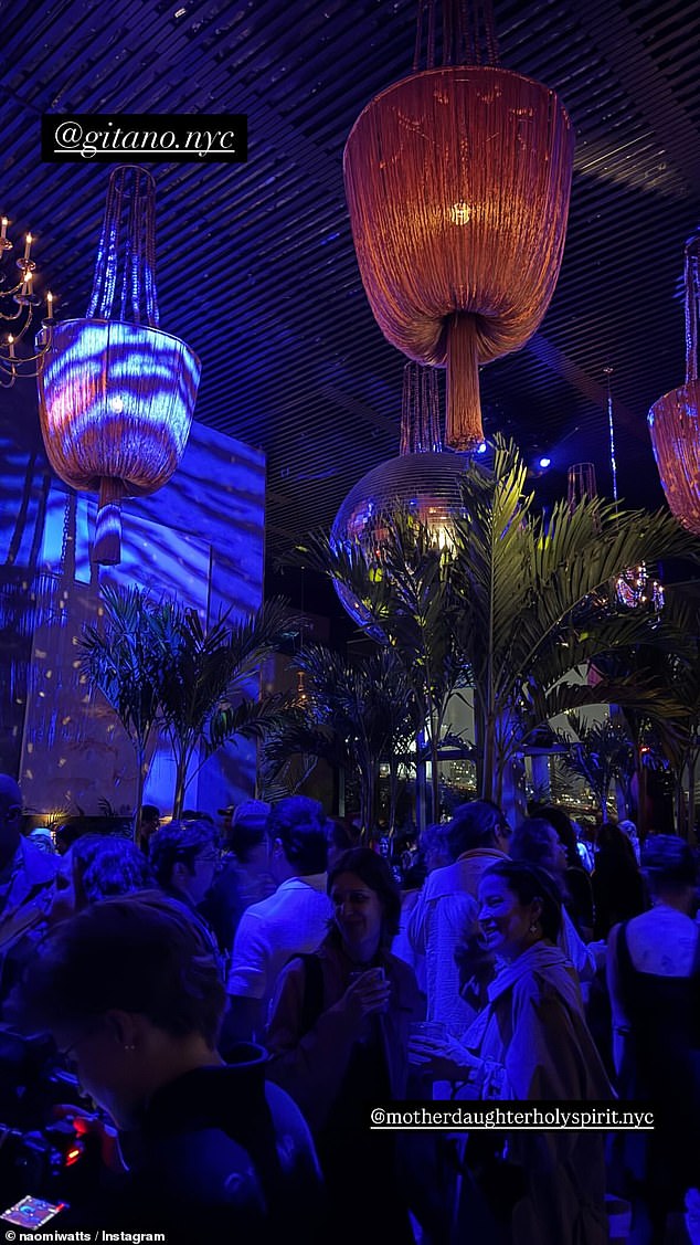 In the next slide shared to her Stories, Naomi revealed the packed crowd at One for One – a new private venue in Midtown East created as a collaborative space for artists and culture makers