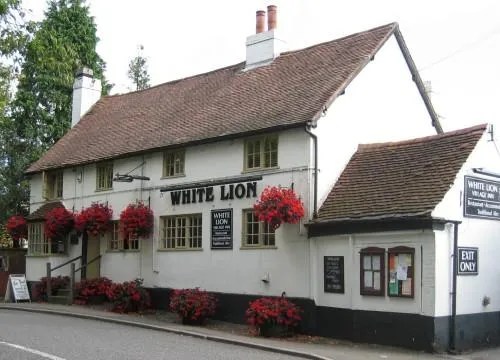 The White Lion Village Inn pub.