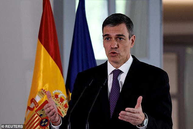 Spanish Prime Minister Pedro Sanchez pictured last month