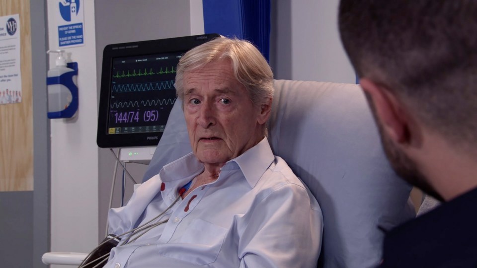 FROM ITV STRICT EMBARGO - No Use Before 2100hrs Tuesday 19th November 2024 Coronation Street Wednesday 20th November 2024 Ken Barlow [WILLIAM ROACHE] in hospital Picture contact - David.crook@itv.com This photograph is (C) ITV and can only be reproduced for editorial purposes directly in connection with the programme or event mentioned above, or ITV plc. This photograph must not be manipulated [excluding basic cropping] in a manner which alters the visual appearance of the person photographed deemed detrimental or inappropriate by ITV plc Picture Desk. This photograph must not be syndicated to any other company, publication or website, or permanently archived, without the express written permission of ITV Picture Desk. Full Terms and conditions are available on the website www.itv.com/presscentre/itvpictures/terms