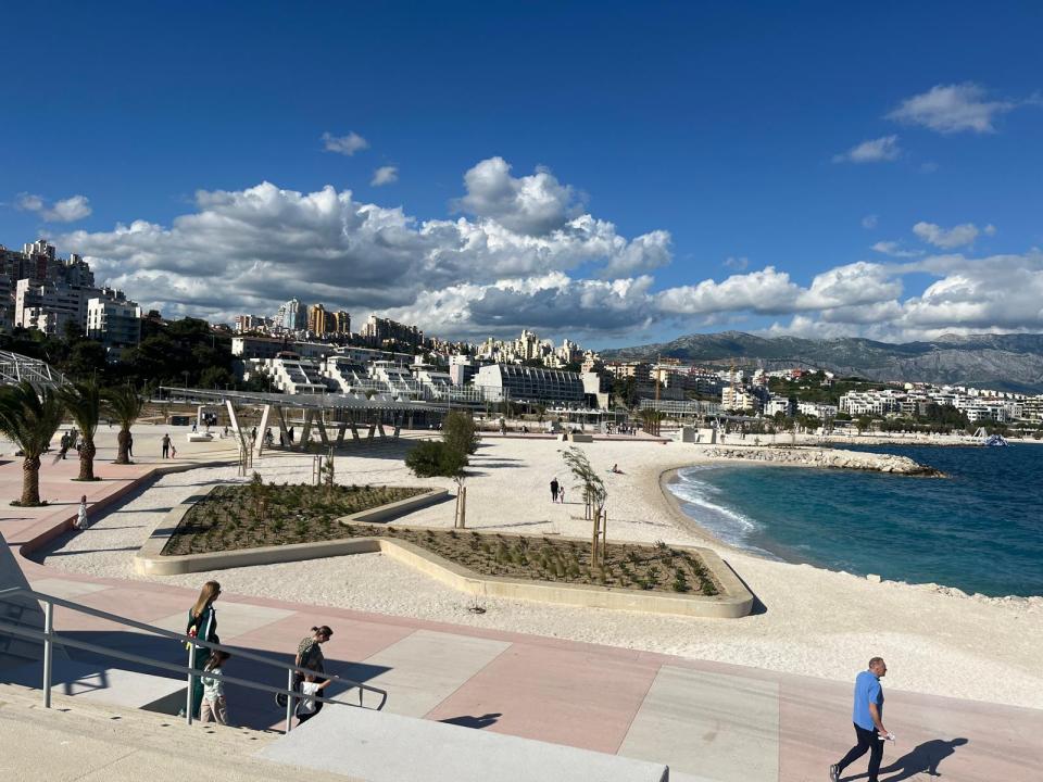 Žnjan beach in Split, Croatia, after a €45 million revitalization.