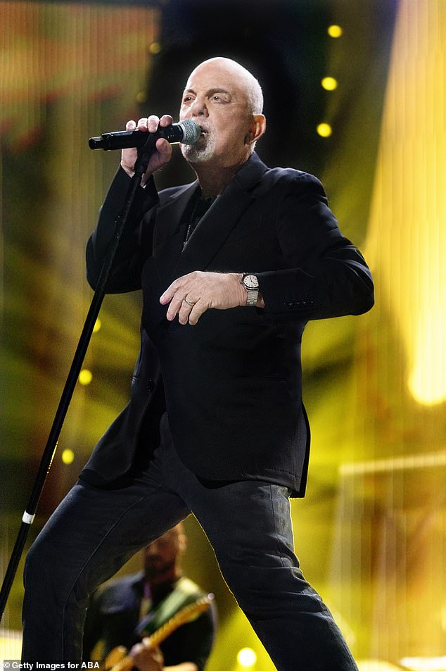 Joel seen performing in February 2025