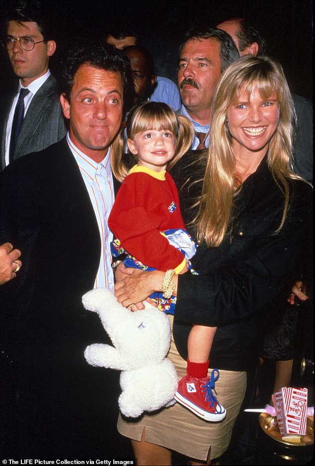 Joel, Christie Brinkley and their daughter Alexis Ray Joel in 1988