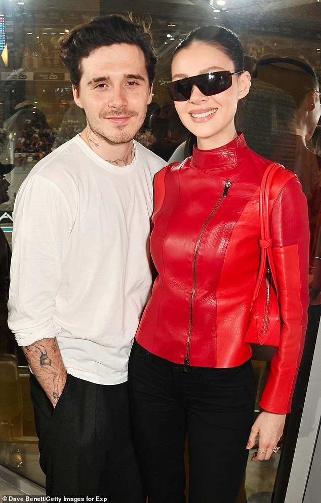 Brooklyn Beckham and Nicola Peltz at the Formula 1 Grand Prix in Abu Dhabi last December