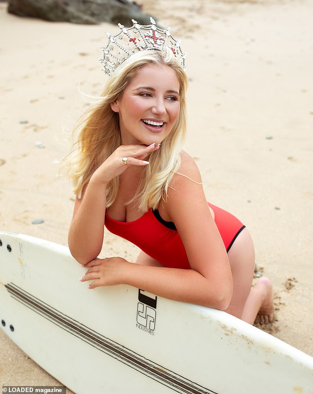 Milla Magee, 24, a lifeguard from Newquay, Cornwall, made headlines after her abrupt departure from the pageant in Hyderabad, India , was initially blamed on 'personal reasons'