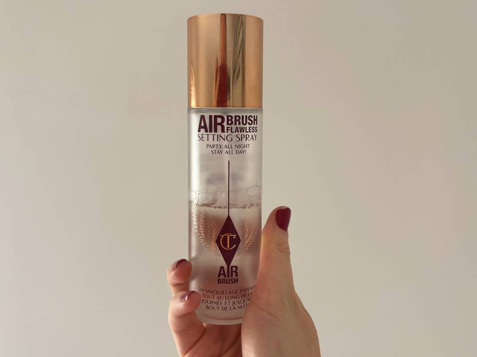 Charlotte Tilbury Airbrush Flawless Setting Spray bottle.