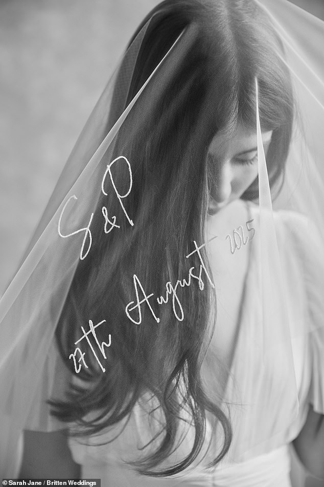 Sarah Jane adds that many brides are keen on having phrases or dates that are important to them embroidered on their veils to make them more personal