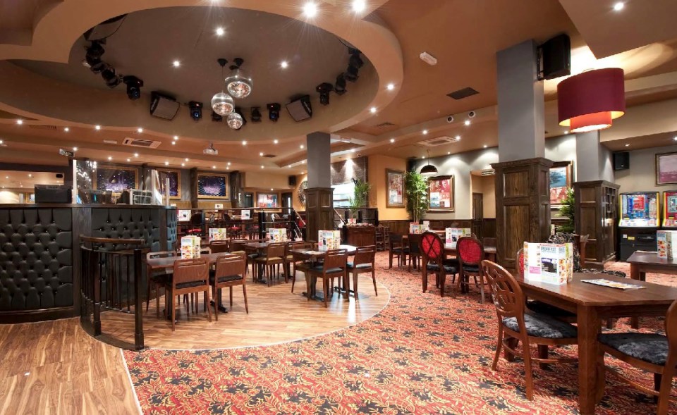 Interior photo of a Wetherspoon's pub.
