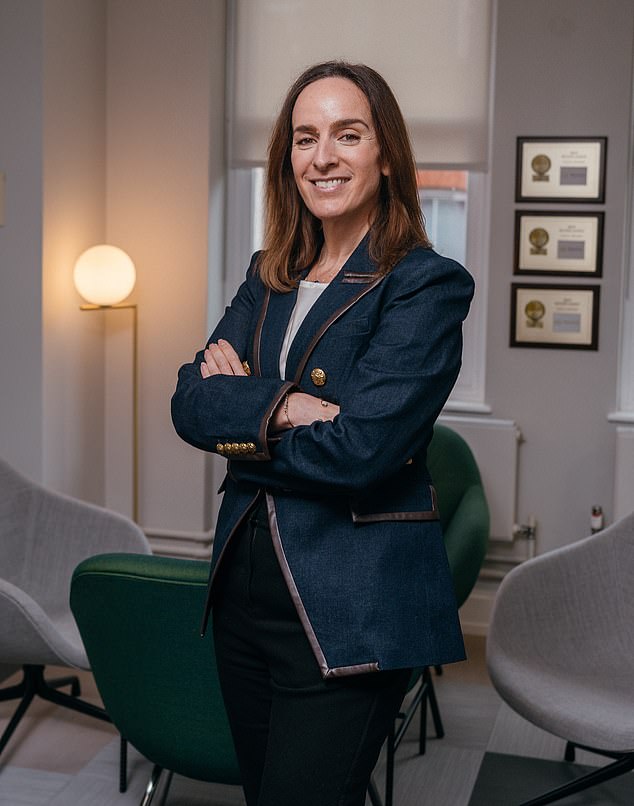 Black Brick property firm founder Camilla Dell (pictured) told the Daily Mail that Americans have increasingly been looking to the UK for home purchases over the past half-decade