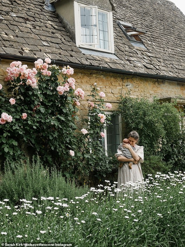 Kirk spoke with Daily Mail over the phone from her sprawling backyard - or back garden in British - as birds could be heard chirping in the background