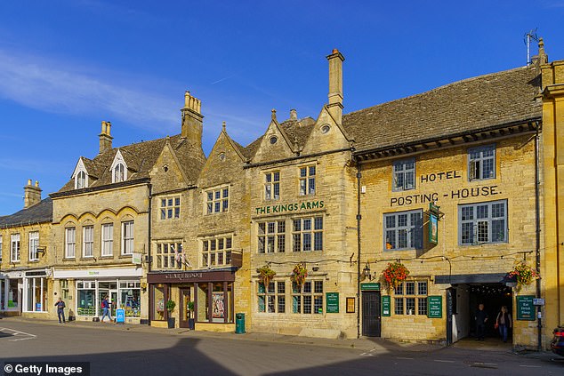 Pictured: Stow-on-the-Wold high street in the Cotswolds, Gloucestershire, England